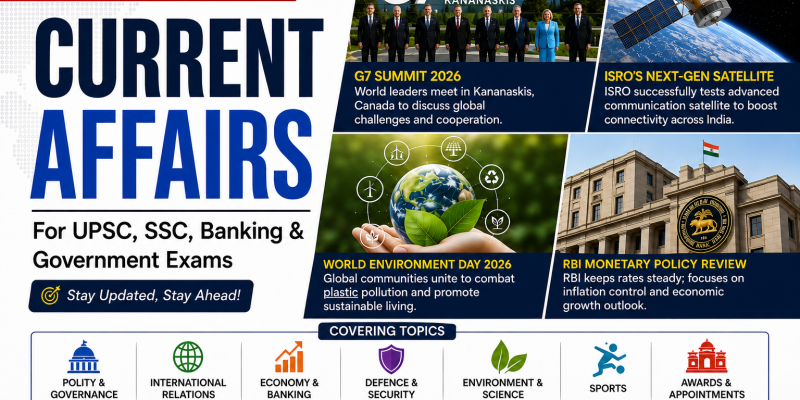 15 June 2026 Current Affairs in Hindi & English Daily Current Affairs for UPSC, SSC, Banking