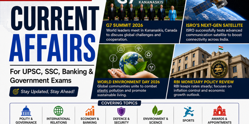 17 June 2026 Current Affairs in Hindi & English Daily Current Affairs for UPSC, SSC & Banking