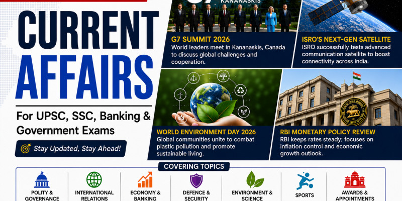 19 June 2026 Current Affairs in Hindi & English Daily Current Affairs for UPSC, SSC & Banking