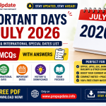 Important Days in July 2026: National & International Days with 10 MCQs for UPSC, SSC & Banking