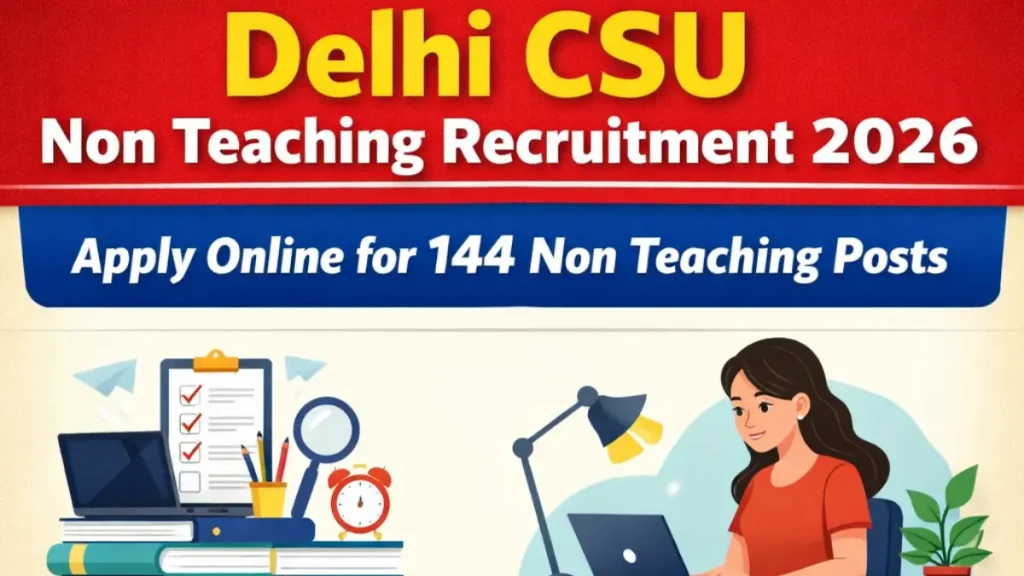 Delhi CSU Vacancy 2026: Admit Card Out, Direct Link