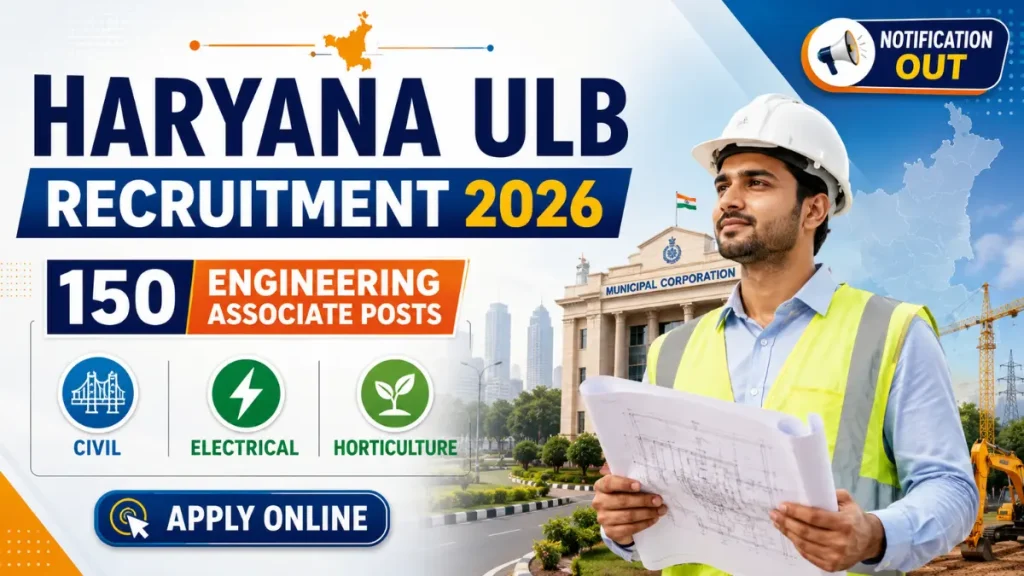 Haryana ULB Recruitment 2026: Notification Out for 150 Posts