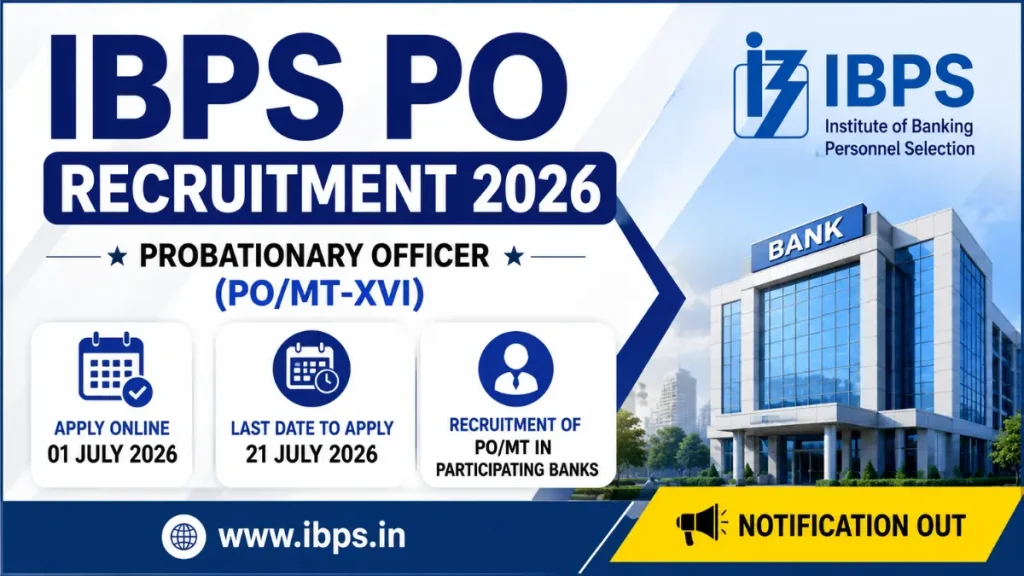 IBPS PO Recruitment 2026 – Apply Online for 7365 Posts