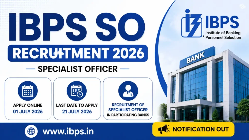 IBPS SO Recruitment 2026 – Apply Online for 1035 Posts