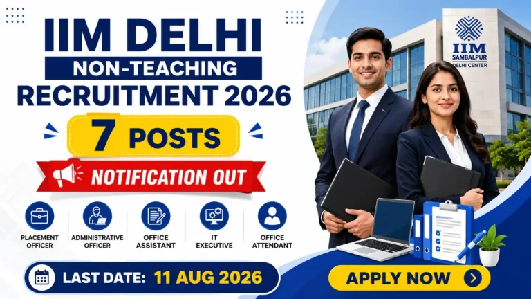 IIM Delhi Non Teaching Recruitment 2026 Notification Out, Apply Online