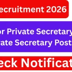ITAT Recruitment 2026 – Senior Private Secretary & Private Secretary Notification