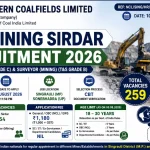 NCL Mining Sirdar Recruitment 2026: Apply Online for 259 Posts