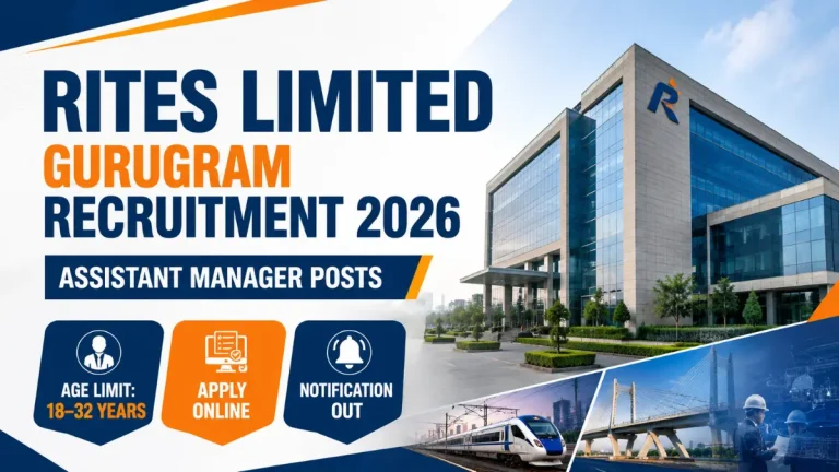 RITES Limited Gurugram Recruitment 2026: Apply Online for Assistant Manager Posts