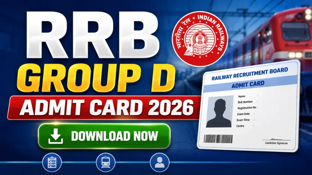 RRB Group D Admit Card 2026 – Download Hall Ticket, Exam Date & Direct Link
