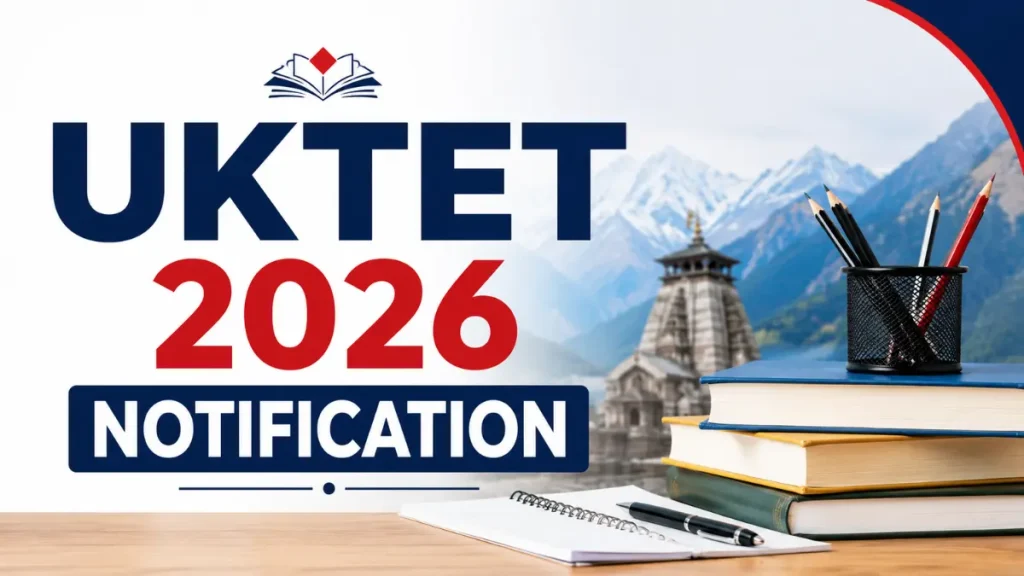 UKTET 2026 Notification – UTET I & II Exam, Check Details