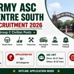 Army ASC Centre South Recruitment 2026: Apply for Various Posts