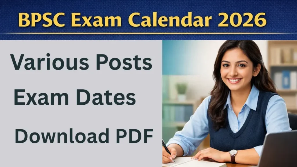 BPSC Exam Calendar 2026: Check Complete Schedule of All Recruitment