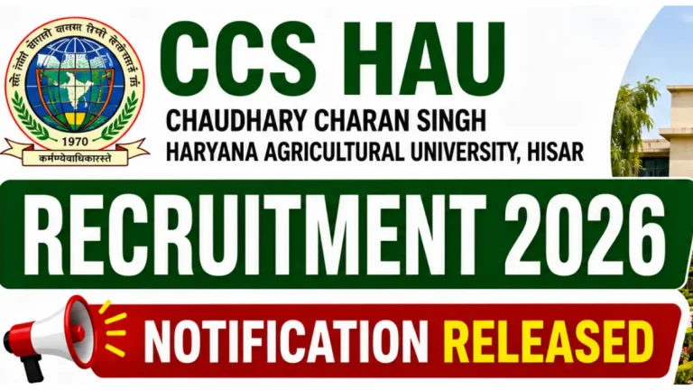 CCS HAU Hisar Recruitment 2026 – Apply Online for 377 Apprentice Posts