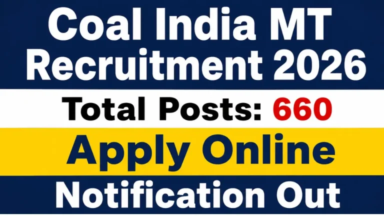 Coal India MT 660 Posts Admit Card Out, Direct Link