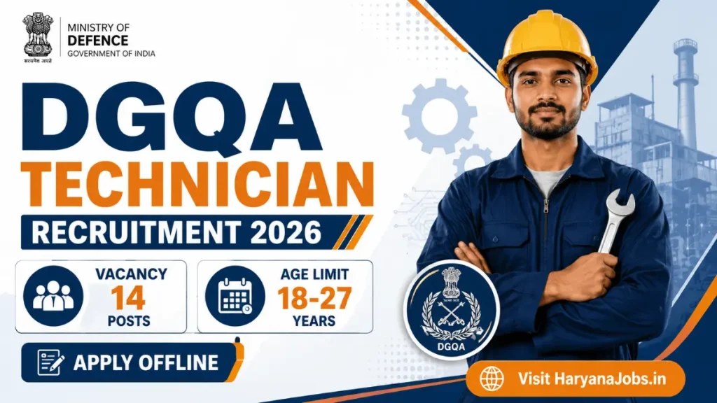 DGQA Recruitment 2026 – Apply for Skilled & Semi Skilled Posts