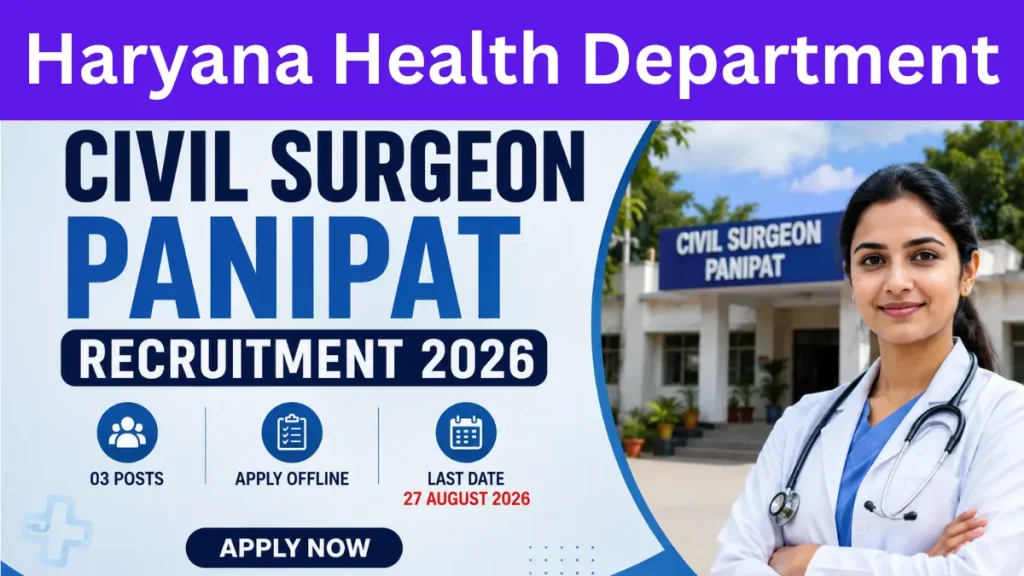 Haryana Health Department Recruitment 2026: Notification Released & Apply Form