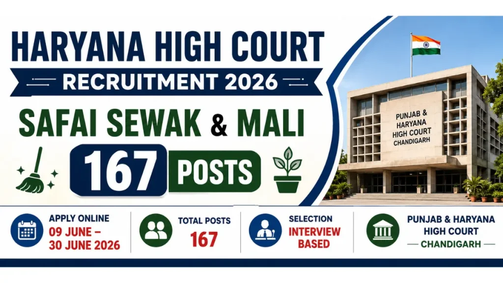 Chandigarh Court Safai Sewak and Mali Recruitment 2026: Interview Date Out for 167 Posts