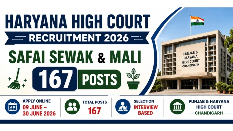 Chandigarh Court Safai Sewak and Mali Recruitment 2026: Interview Date Out for 167 Posts