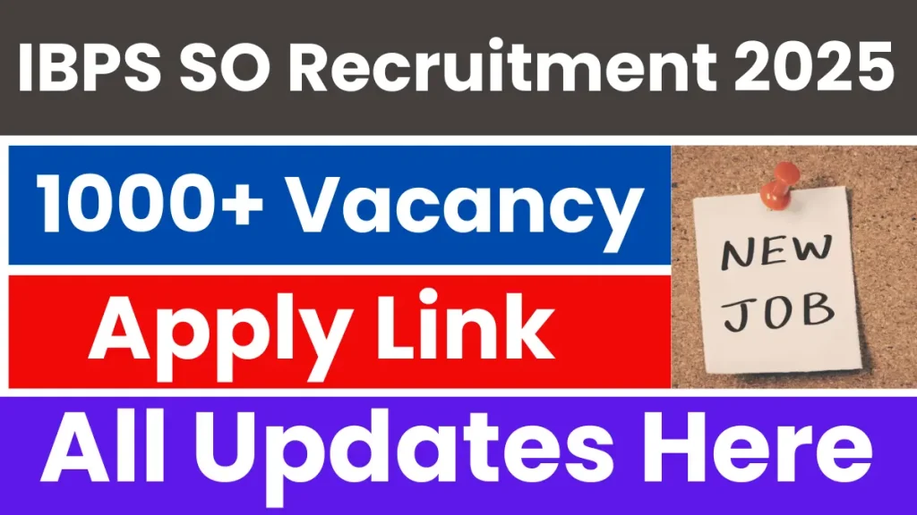 IBPS SO Recruitment 2025: Mains Exam Admit Card Out (1035 Posts), Direct Link