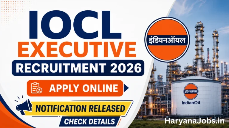IOCL Executive Recruitment 2026: Apply Online for Various Posts