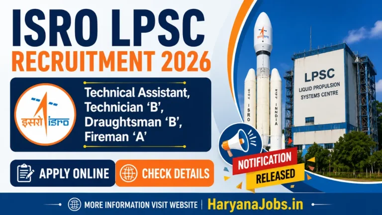 ISRO LPSC Recruitment 2026: Apply for Technical Assistant, Fireman & Other Posts