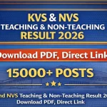 KVS and NVS Teaching and Non Teaching Tier-II Result Notice Out, Check Now