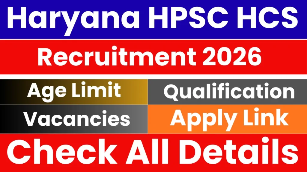 Haryana HPSC HCS Mains Result Out, Download PDF