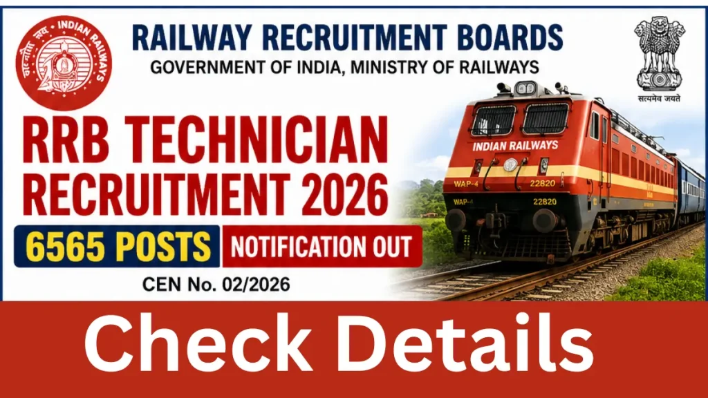 RRB Technician Recruitment 2026: Exam Date Out for 6565 Post, Check Details